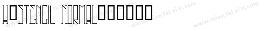 H_Stencil Normal字体转换